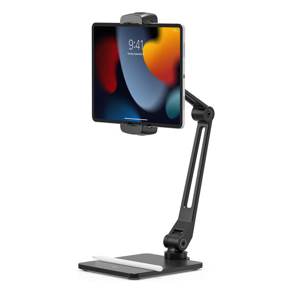 Soporte con pedestal y fijación de escritorio para iPad Twelve South negro