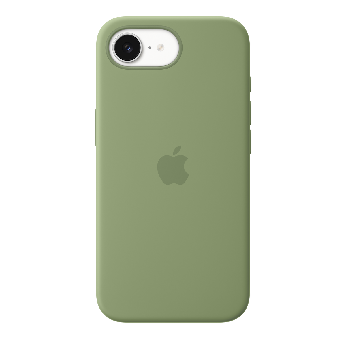 Case de silicona con MagSafe para iPhone 17e light moss
