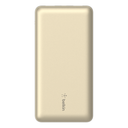 Batería 20.000 mAh 2xUSB-A 1xUSB-C 15W Belkin oro