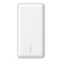 Batería 20.000 mAh 2xUSB-A 1xUSB-C 15W Belkin blanca