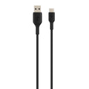 Cable USB-A a USB-C 2.0 Mt PVC Belkin negro