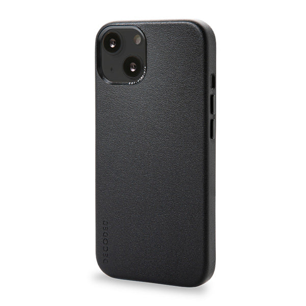 Funda cuero Decoded Backcover con MagSafe para iPhone 13 Negro