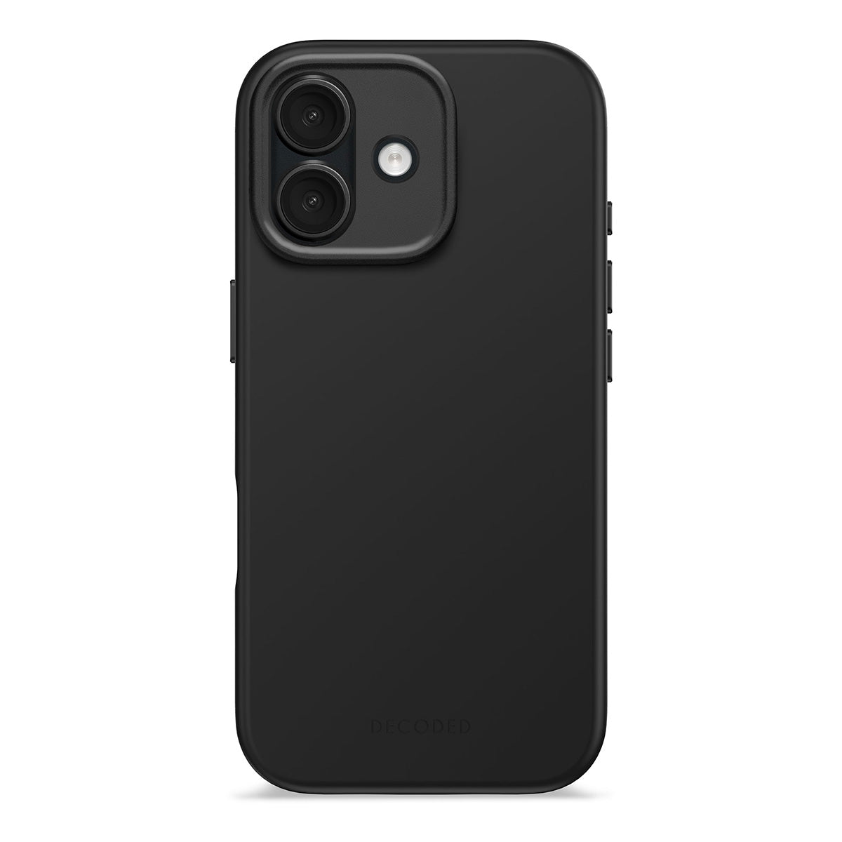 Funda silicona antimicrobiana iPhone 17 Decoded negro phantom