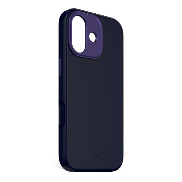 Funda silicona antimicrobiana iPhone 17 Decoded azul marino