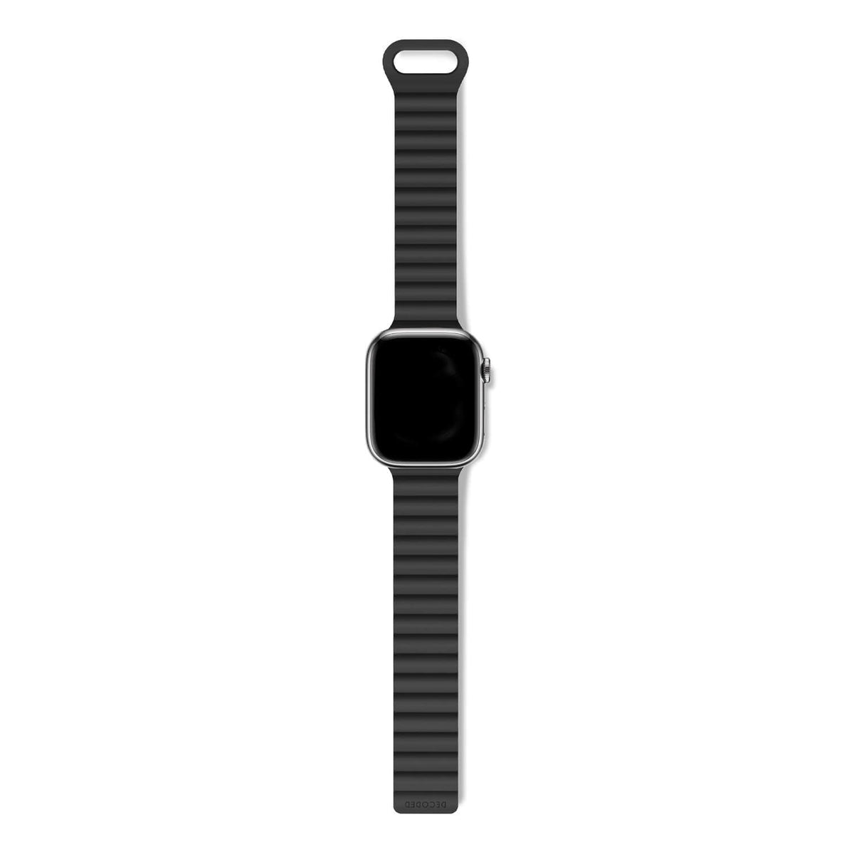 Banda para Apple Watch 40/41 mm de Silicona Tracción Magnética Loop Decoded negra