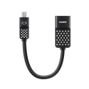 Adaptador mini Display port a HDMI negro