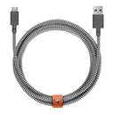 Cable USB-A a USB-C 3 Mt Belt Native Union zebra