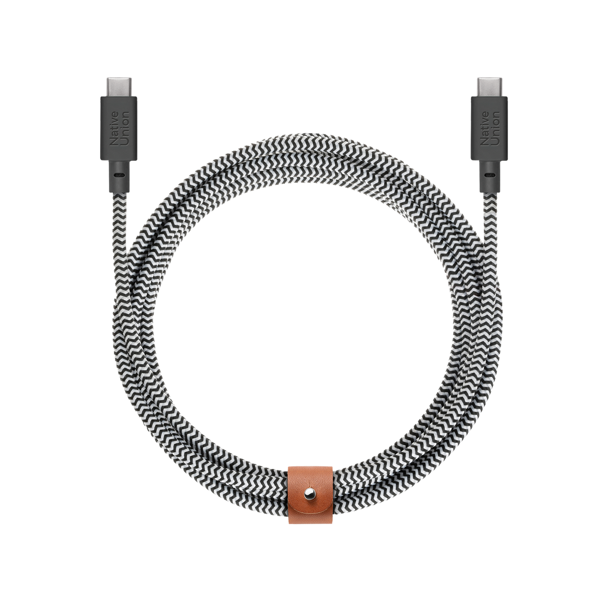 Cable USB-C a USB-C 3 Mt Belt Native Union zebra