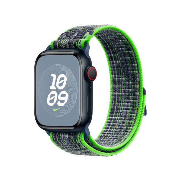 Banda Apple Watch 40/41 mm Nike Sport verde brillante/ azul