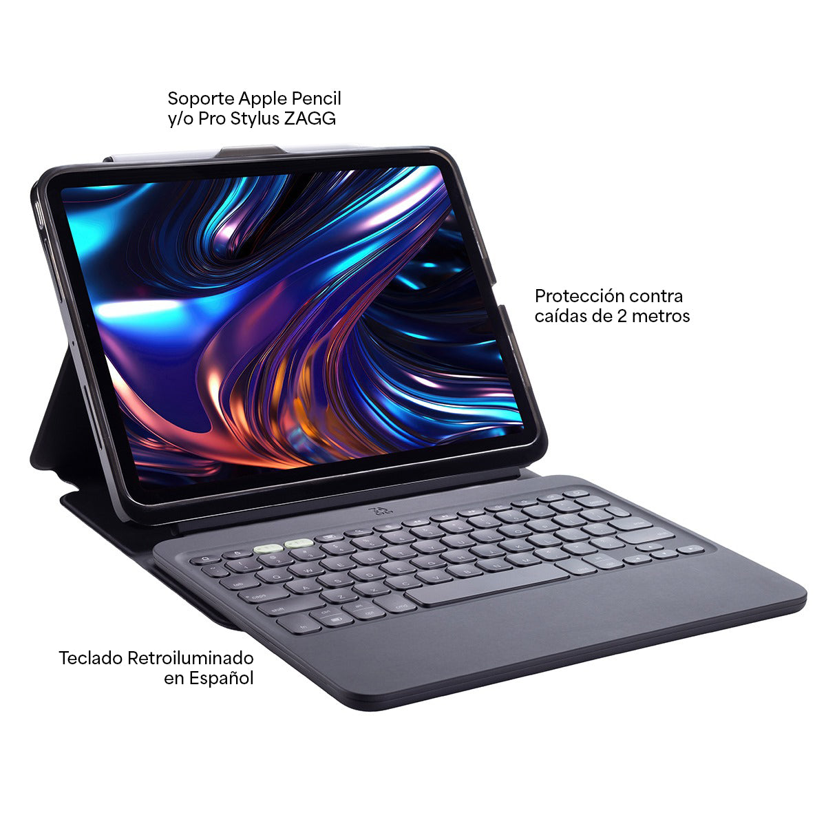 Funda con teclado en español Pro Keys 2 para iPad Pro 13" M4 Zagg