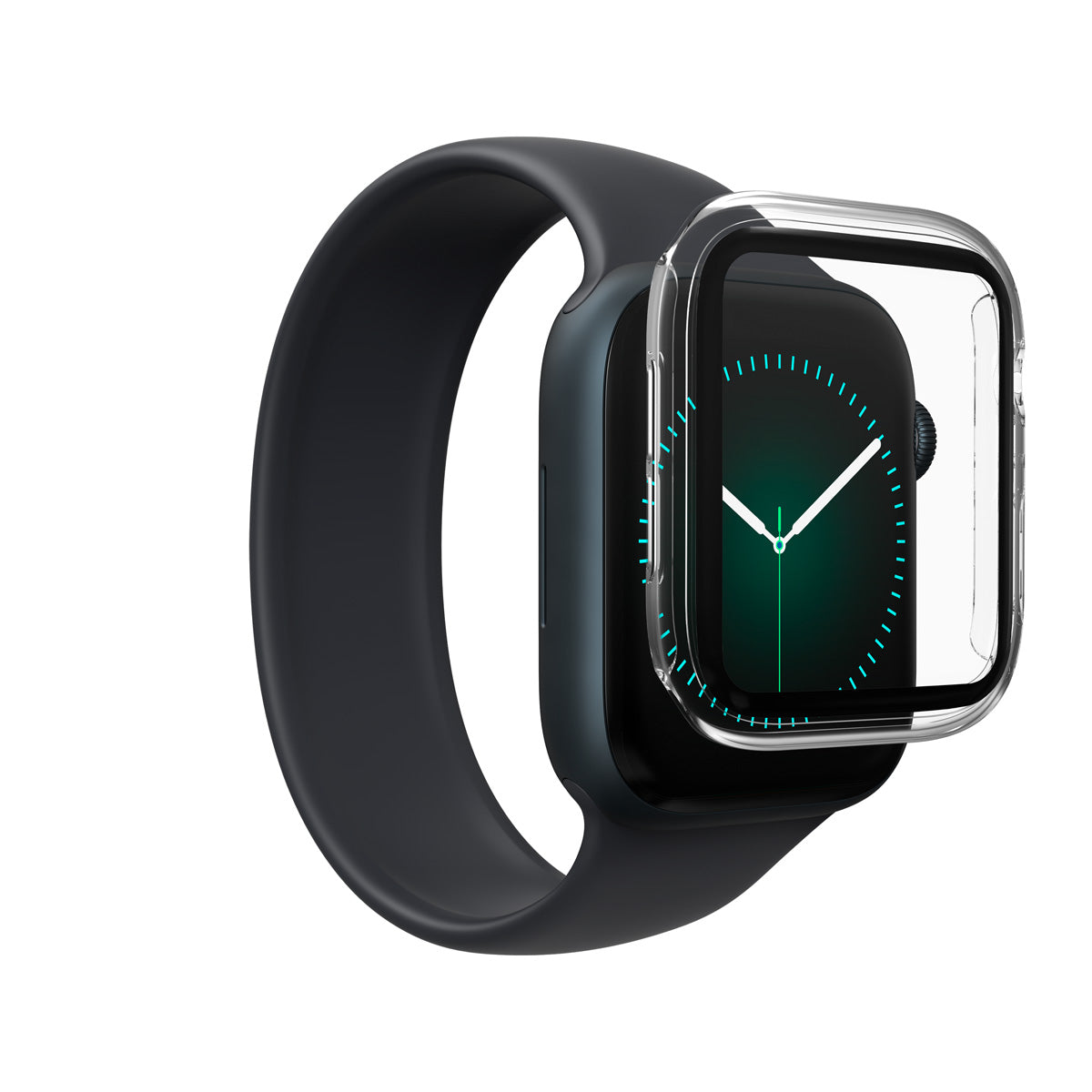Bumper con lamina para Apple Watch Series 9/ 8/ 7/ SE de 44/45 mm Zagg transparente
