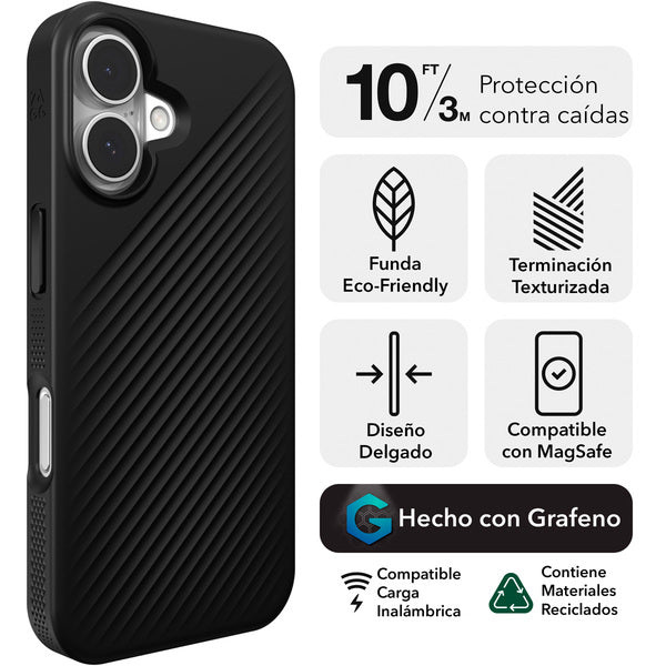 Funda dura Luxe Snap MagSafe para iPhone 16 Zagg