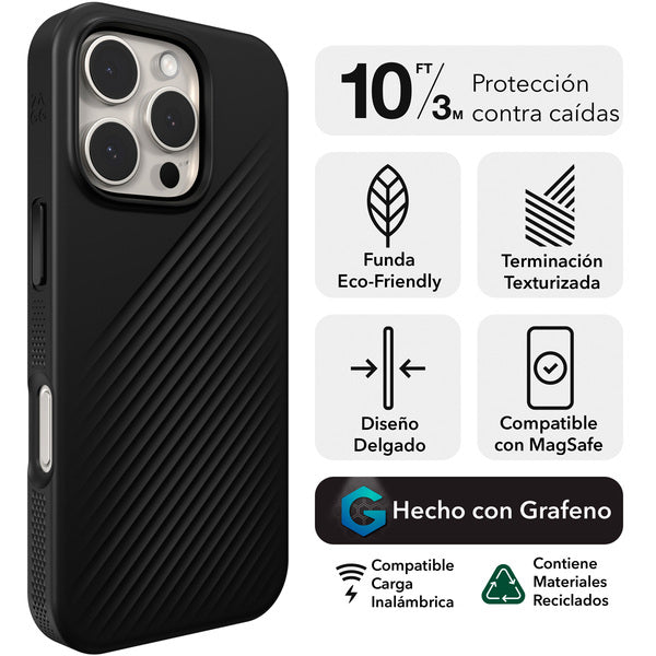 Funda dura Luxe Snap MagSafe para iPhone 16 Pro Max Zagg