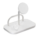 Base de carga 4 en 1 inalámbrica con soporte para iPad Zens blanca